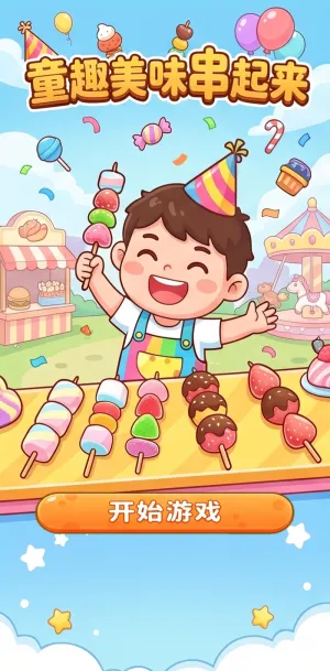 童趣美味串起来