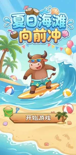 夏日海滩向前冲