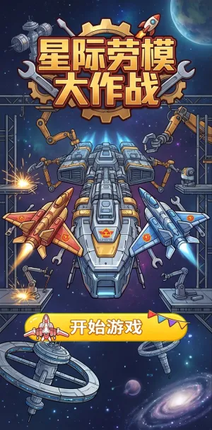 星际劳模大作战机械臂挥汗如雨飞船组装