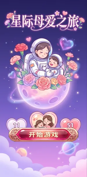星际母爱之旅11朵花51爱心