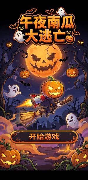 午夜南瓜大逃亡万圣节主题趣味跑酷南瓜