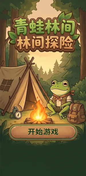 青蛙林间林间探险小青蛙化身森林探险家