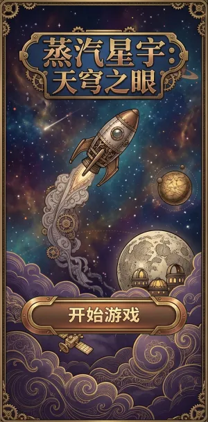 蒸汽星宇天穹之眼复古蒸汽朋克风宇宙探