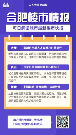 楼市情报咨询日报热点手机海报