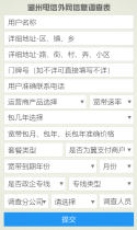 湖州电信外网信息调查表