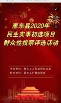 惠东县2020年民生实事初选项目群众性投票评选活动