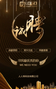 高端大气黑金企业招聘通用模板