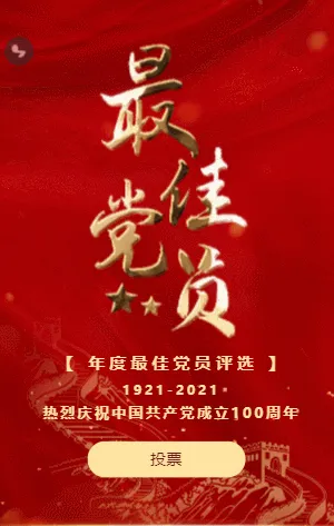 红金年度最佳党员评选活动