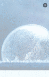 二十四节气立冬蓝色书签简约写实唯美风格企业节气宣传