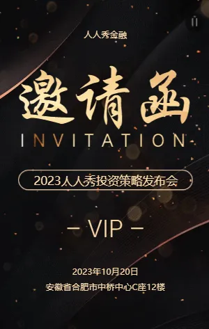 金融行业投资策略发布会邀请函