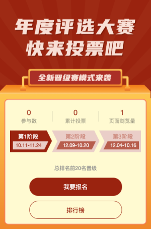 年度評選大賽 快來投票參加吧！