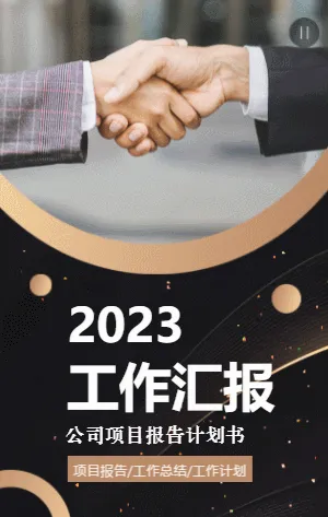 高端大气商业项目计划书推广企业项目报告工作总结