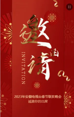 电视台春节联欢晚会邀请函