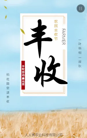 简约农民丰收节