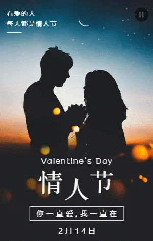 唯美浪漫写实风情人节祝福表白相册