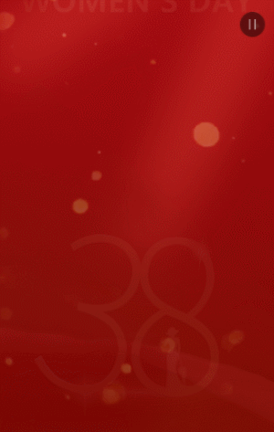 红金38女王节宣传祝福模板
