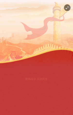 红色全国两会工作报告工作总结宣传模板