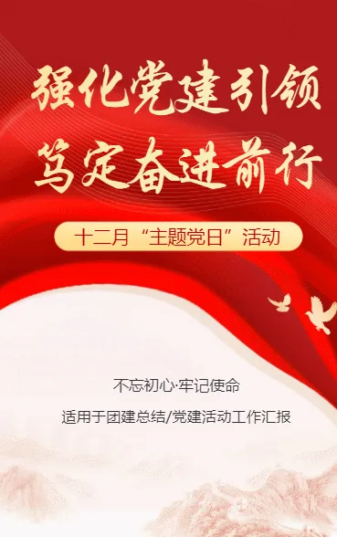 强化党建引领 笃定奋进前行