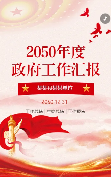 2050年度 政府工作汇报