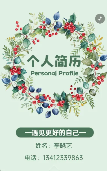 个人简历