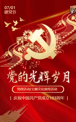 党的光辉岁月党政活动