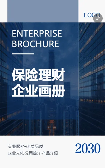 保险理财企业画册宣传保险产品介绍公司简介