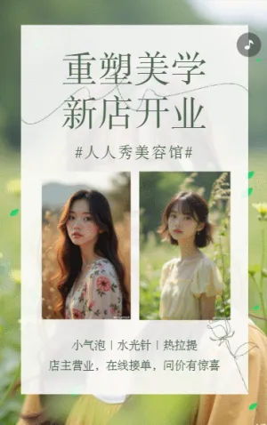 医疗整形美容院盛大开业庆典活动邀请函