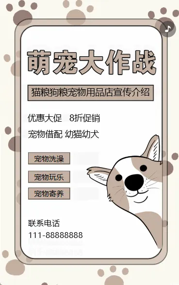 宠物店活动促销宣传