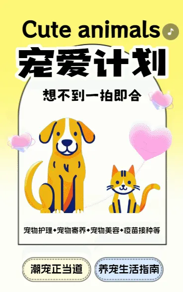宠物店宣传活动促销