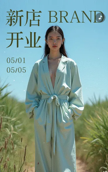 服饰新品发布新品上新邀请函