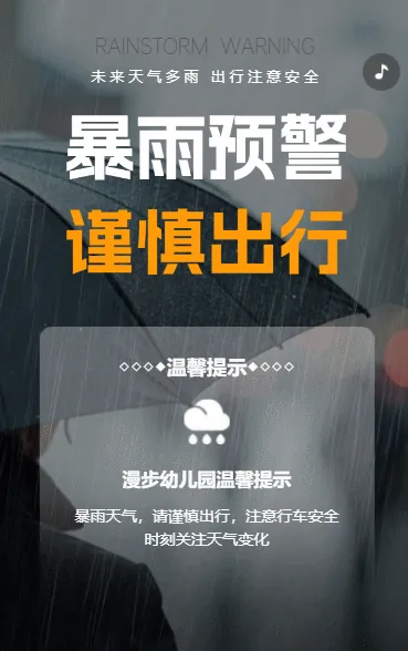 暴雨极端天气预警安全出行指南