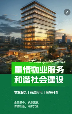 物业社区温馨提示夏季高温用电安全通知应急科普