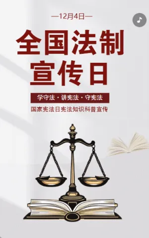 全國法制宣傳日國家憲洗日憲法知識科普宣傳