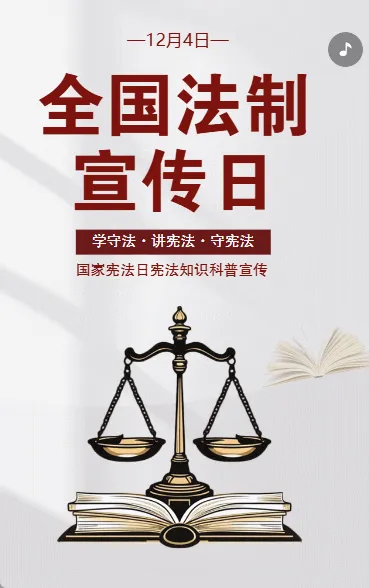 全国法制宣传日国家宪洗日宪法知识科普宣传