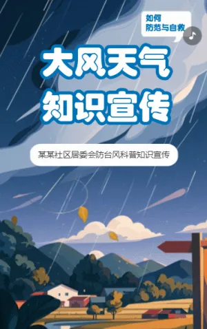 大風(fēng)天氣知識(shí)科普大風(fēng)安全宣傳