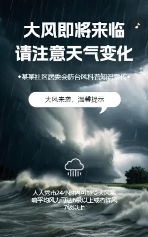 大風(fēng)天氣知識(shí)科普大風(fēng)安全宣傳
