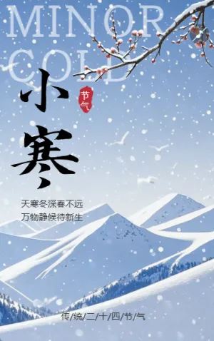 创意小寒二十四节气企业宣传