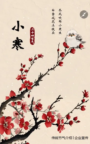 小寒传统节气介绍企业宣传