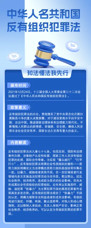 反有组织法知识科普宣传