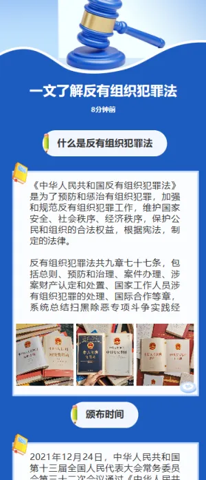 一文了解反有组织犯罪法