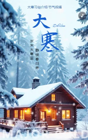 二十四节气大寒中国传统节气