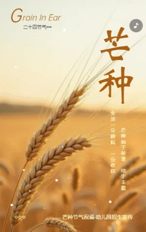 芒种节气介绍祝福