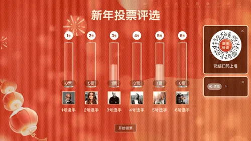 恭贺新春新年晚会大屏投票