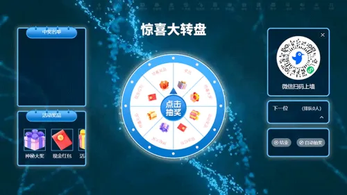 医美研讨会商务活动大屏大转盘