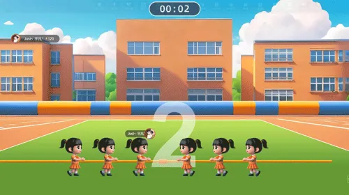 校园联欢晚会活动大屏拔河