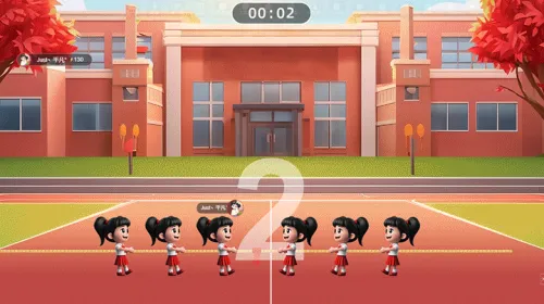 学校迎新晚会活动邀请函大屏拔河