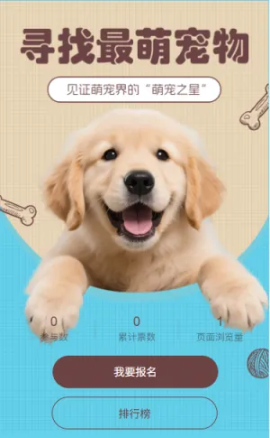 寻找最萌宠物投票