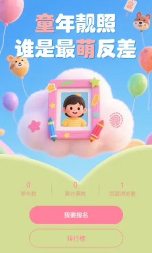 童年照片投票选出最萌反差