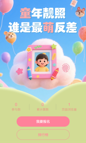 童年照片投票選出最萌反差