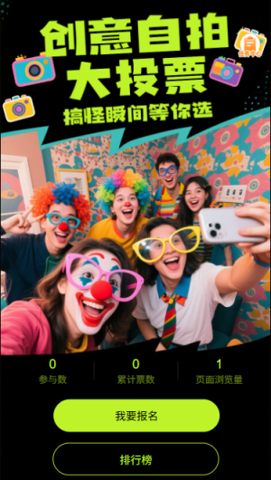 創(chuàng)意自拍投票搞怪瞬間等你選